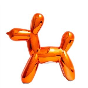 Interior Illusions Plus Copper Mini Ceramic Dog Piggy Bank - 7.5" tall